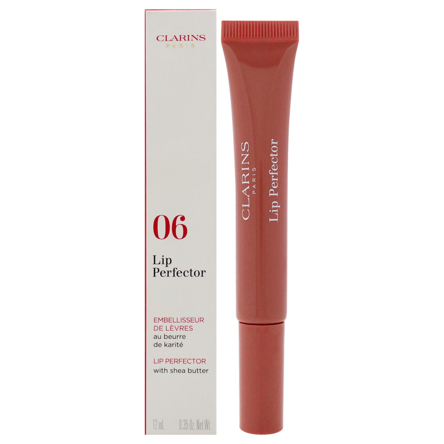 Lip Perfector - 06 Rosewood Shimmer by Clarins for Women - 0.35 oz Lip Gloss