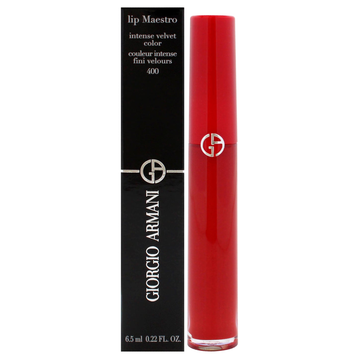 Lip Maestro Intense Velvet Color - 400 The Red by Giorgio Armani for Women - 0.22 oz Lipstick