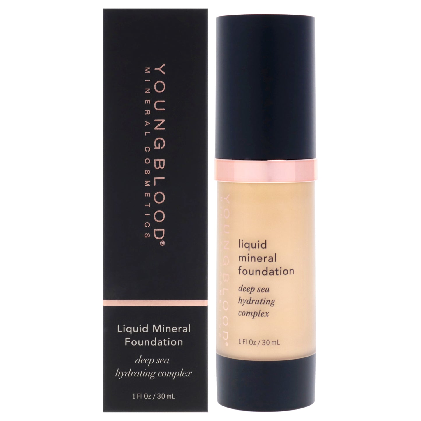 Liquid Mineral Foundation - Sand by Youngblood for Women - 1 oz Foundation