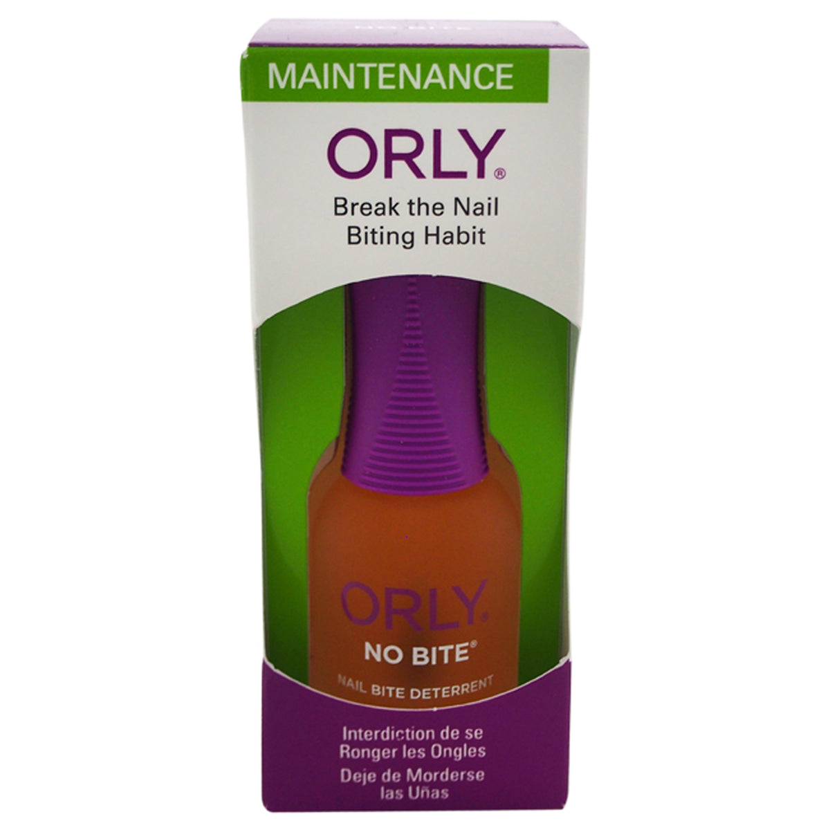 No Bite Nail Bite Deterrent by Orly for Women - 0.6 oz Nail Treatment