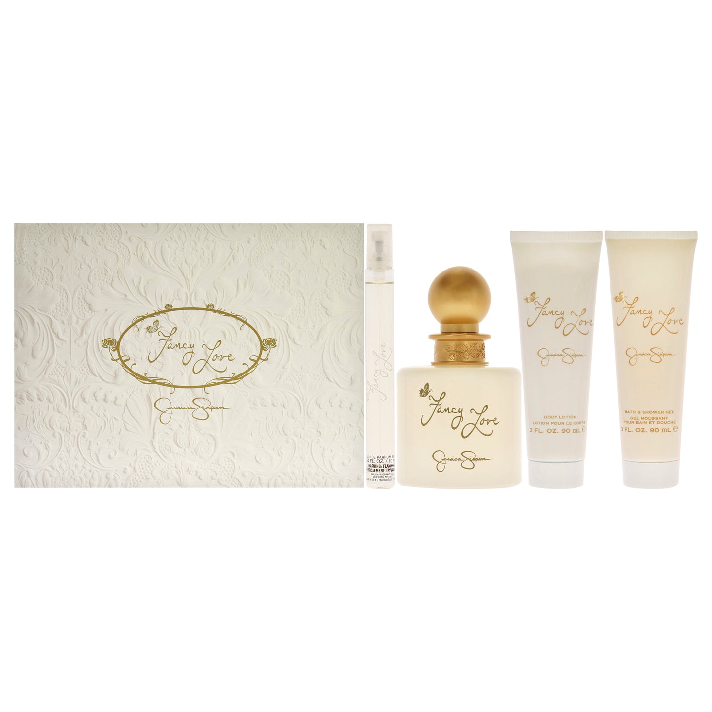 Fancy Love 4 Pc Gift Set 3.4oz EDP Spray