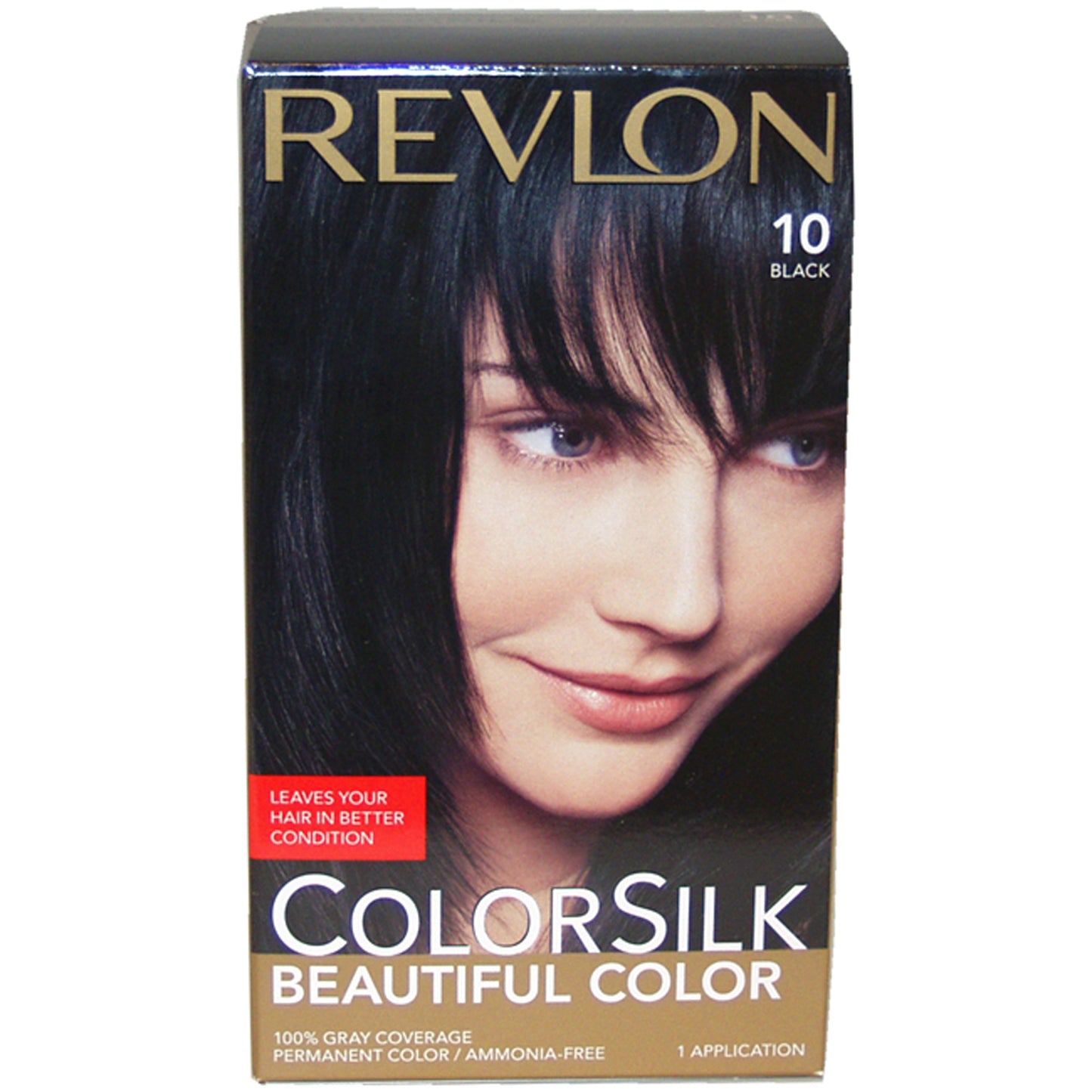 Colorsilk Beautiful Color - 10 Black by Revlon for Unisex - 1 Application Hair Color