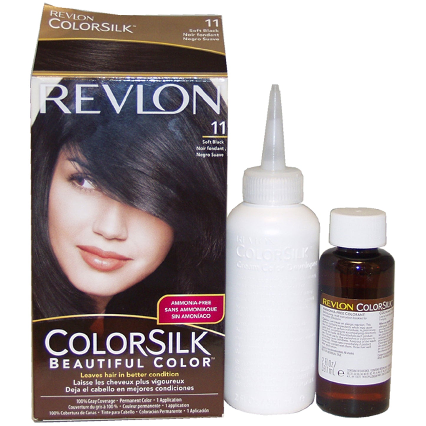 Colorsilk Beautiful Color - 11 Soft Black 1 Application Hair Color