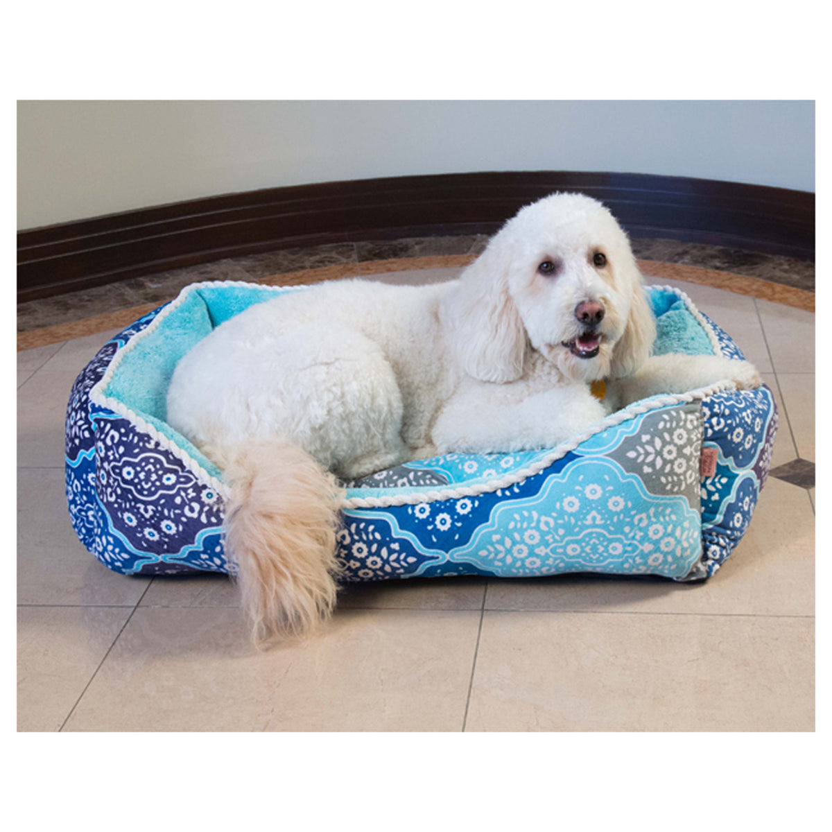Medina Cuddler Pet Bed - 24 x 36 x 12 Inch by Pet Maison for Unisex - 1 Pc Pet Bed