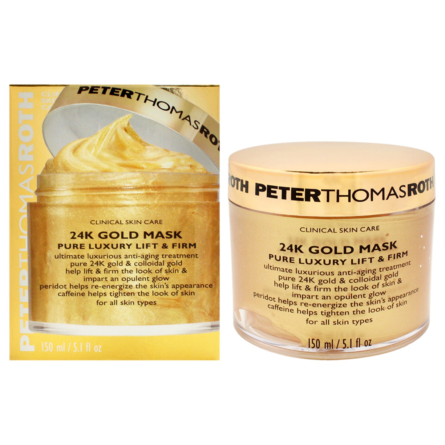 24K Gold Mask Pure Luxury Lift and Firm Mask 5.1 oz Mask