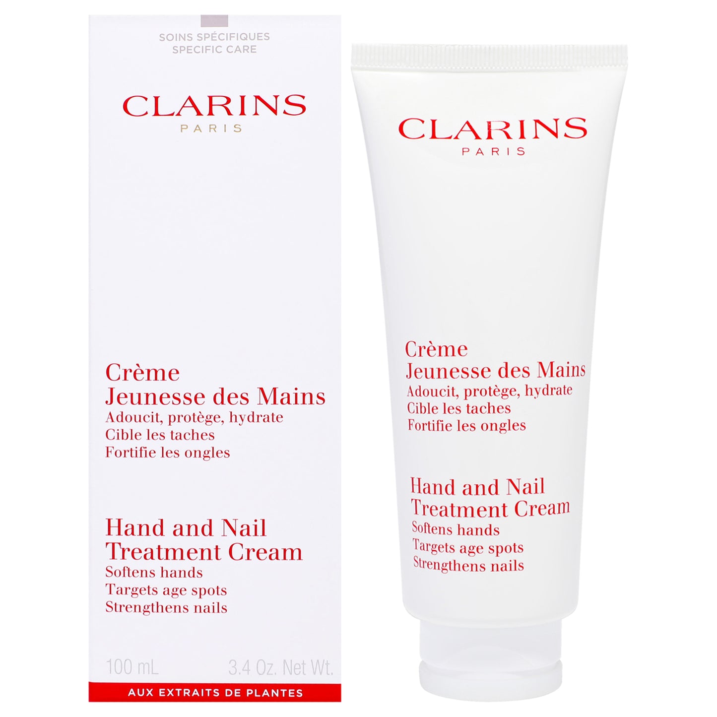 Hand and Nail Treatment Cream by Clarins for Unisex - 3.4 oz Cream