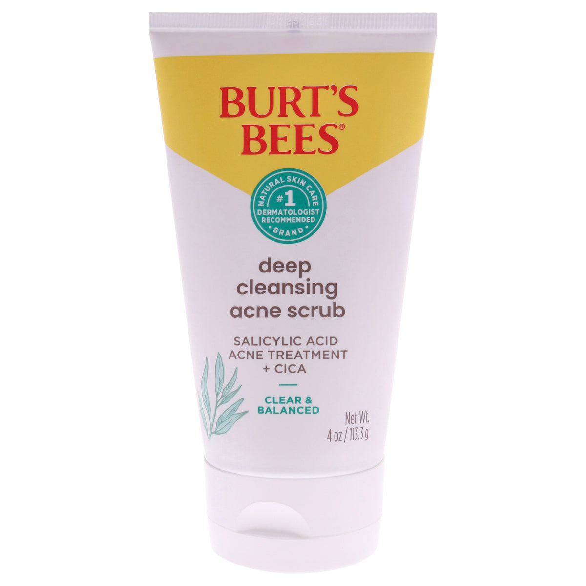 Deep Cleansing Acne Scrub by Burts Bees for Unisex - 4 oz Cleanser