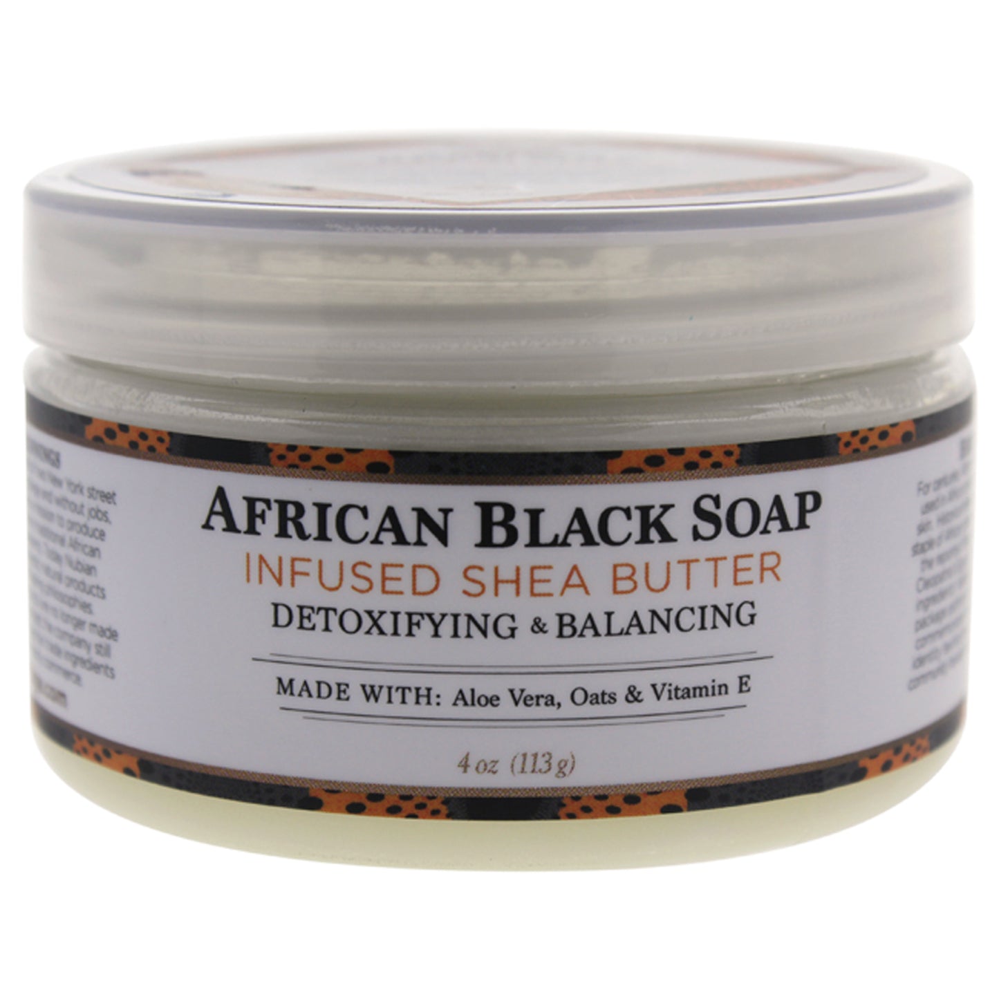 Shea Butter Infused with African Black Soap Extract by Nubian Heritage for Unisex - 4 oz Lotion