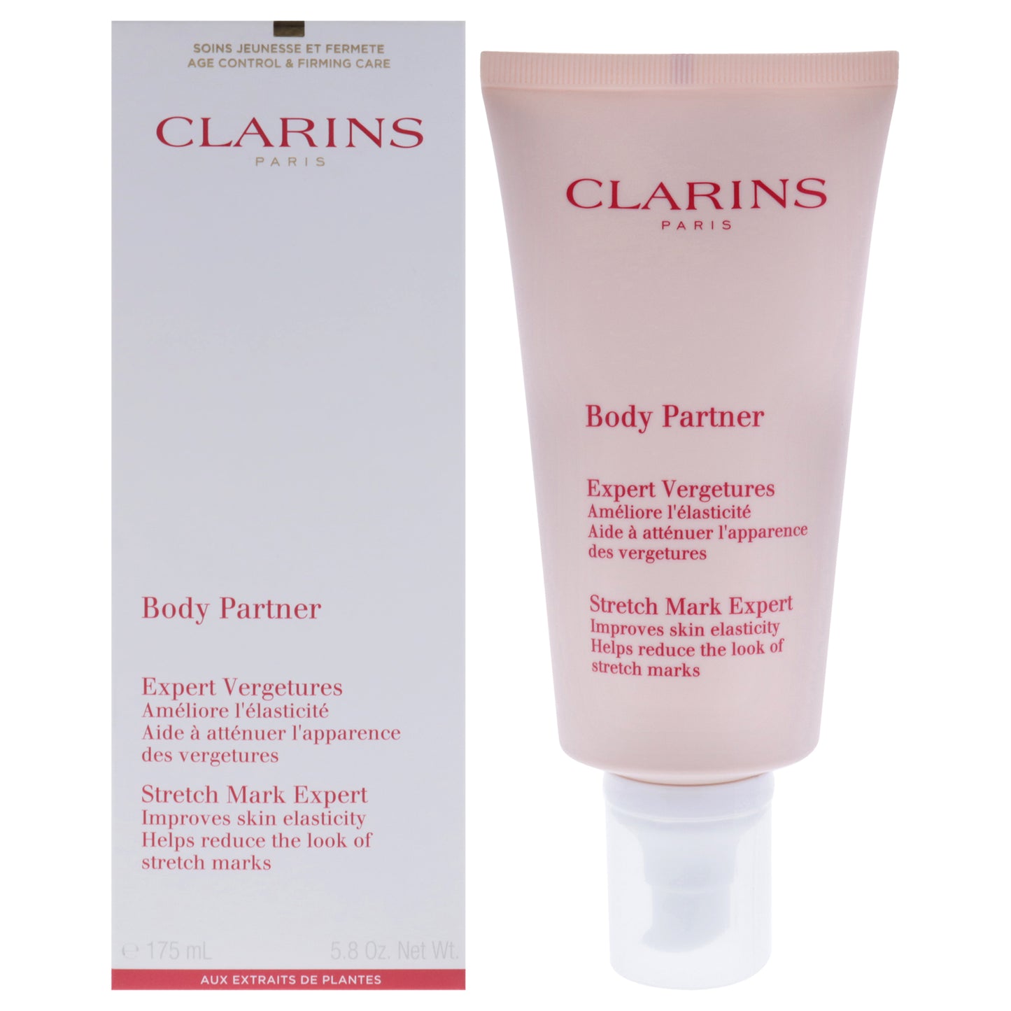 Body Partner Stretch Mark Expert by Clarins for Unisex - 5.8 oz Body Lotion