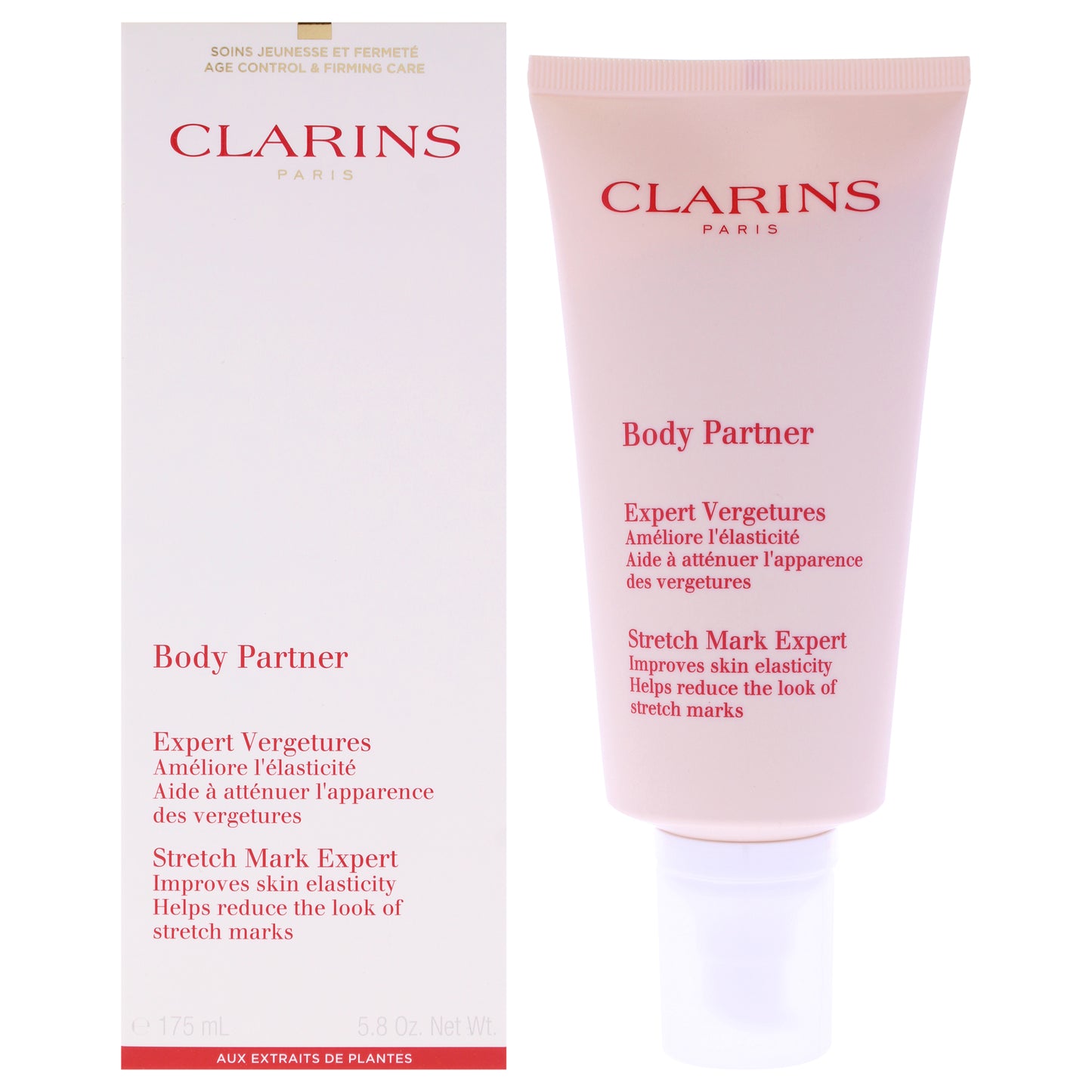 Body Partner Stretch Mark Expert by Clarins for Unisex - 5.8 oz Body Lotion