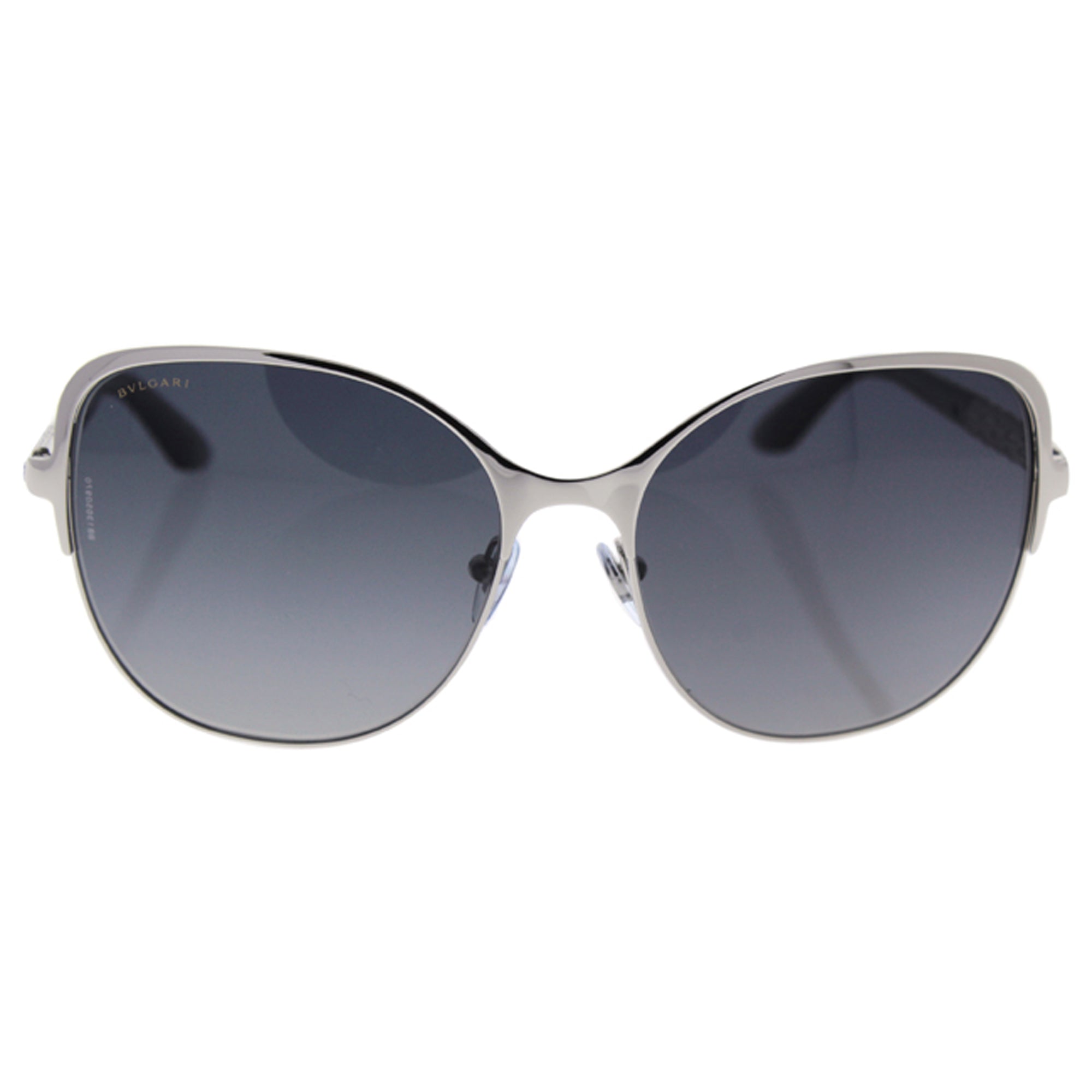Bvlgari BV6078KB 394-T3 - Silver Plated-Grey Gradient Polarized by Bvlgari for Women - 57-16-135 mm Sunglasses