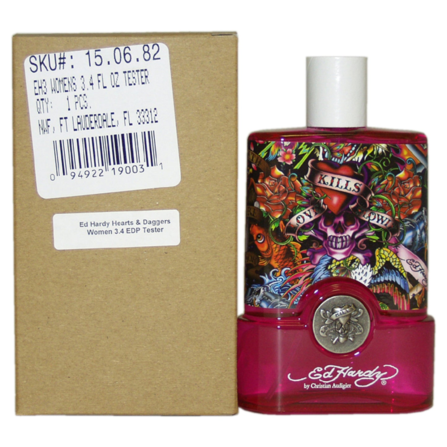 Ed Hardy Hearts & Daggers by Christian Audigier for Women - 3.4 oz EDP Spray