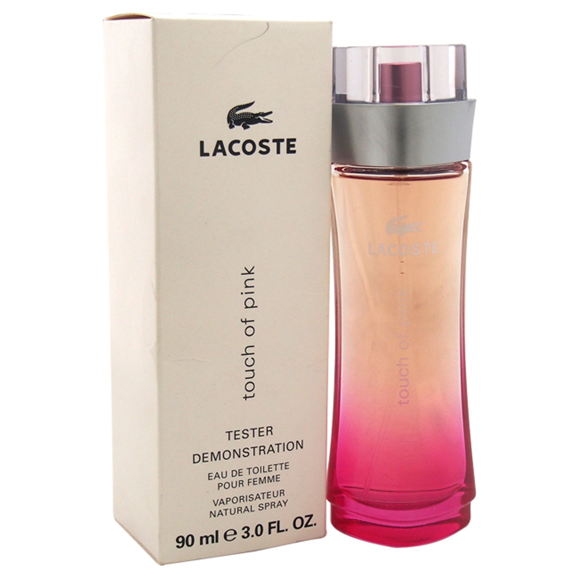 Touch Of Pink by Lacoste for Women - 3 oz EDT Spray (Tester)