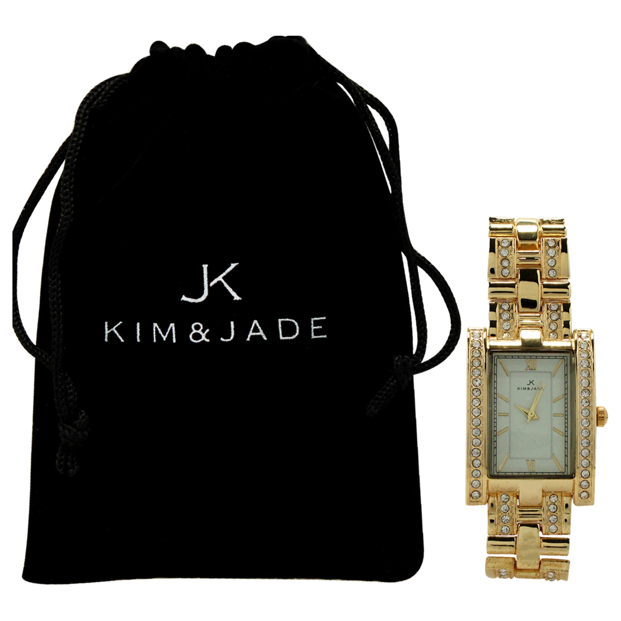 2060L-GW Gold Stainless Steel Bracelet Watch by Kim & Jade for Women - 1 Pc Watch