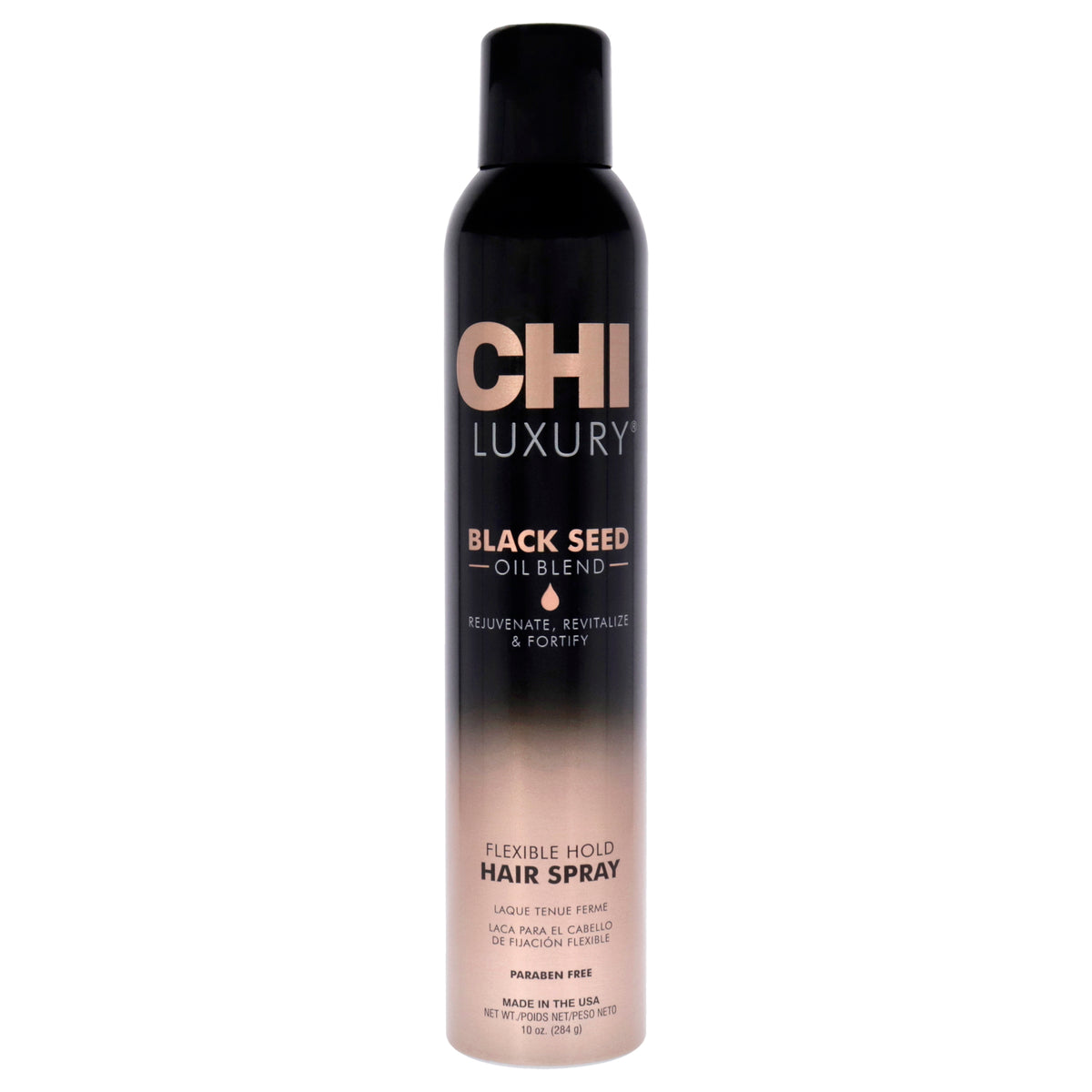 Luxury Black Seed Oil Flexible Hold Hairspray by CHI for Unisex - 10 oz Hair Spray