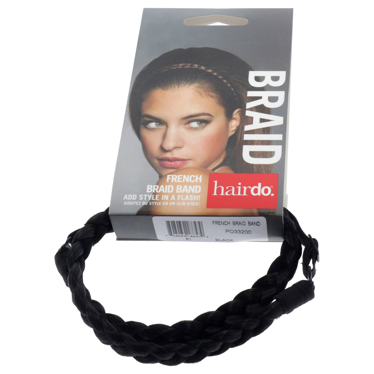 French Braid Band - R1 Black by Hairdo for Women - 1 Pc Hair Band