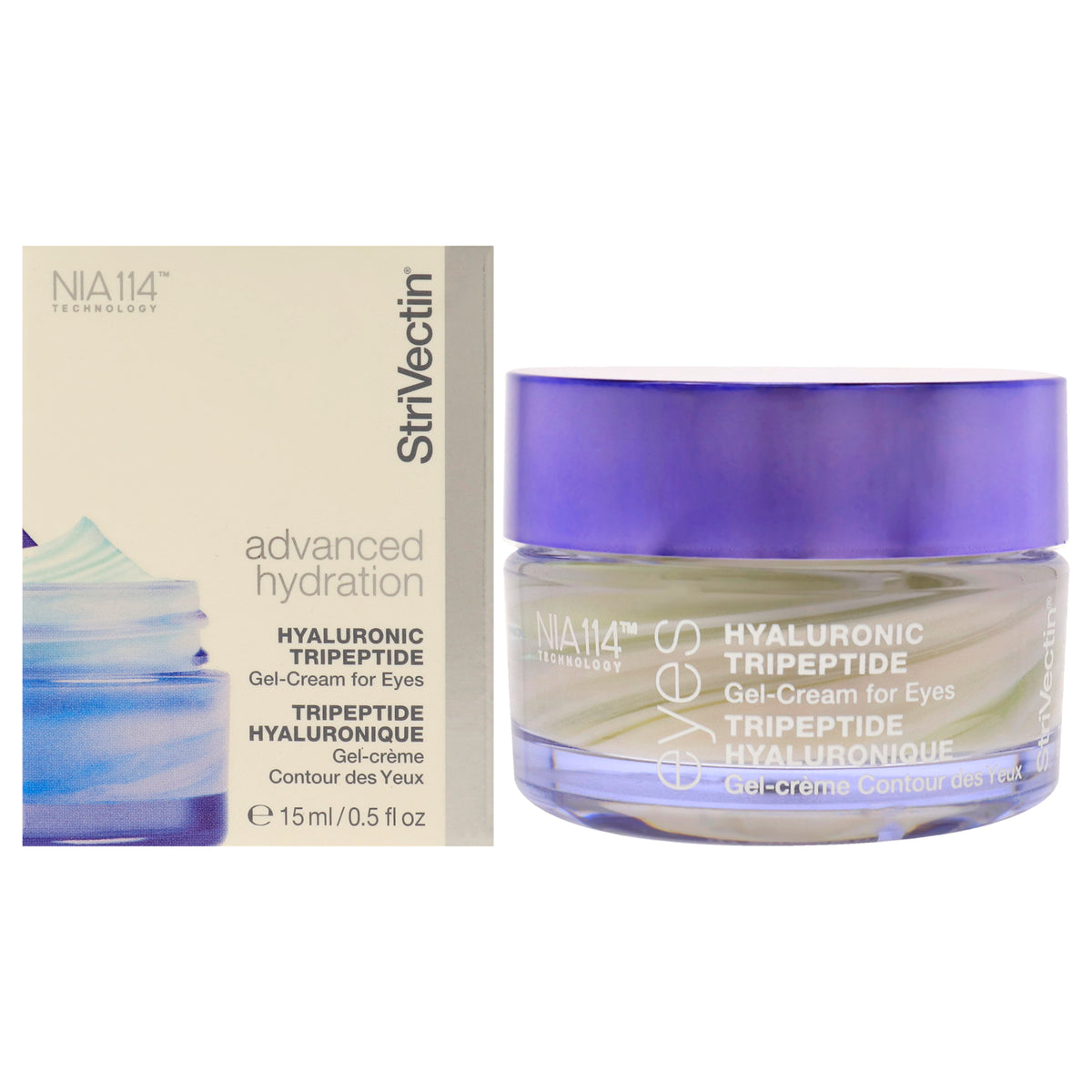 Hyaluronic Tripeptide Gel-Cream for Eyes by Strivectin for Unisex - 0.5 oz Treatment