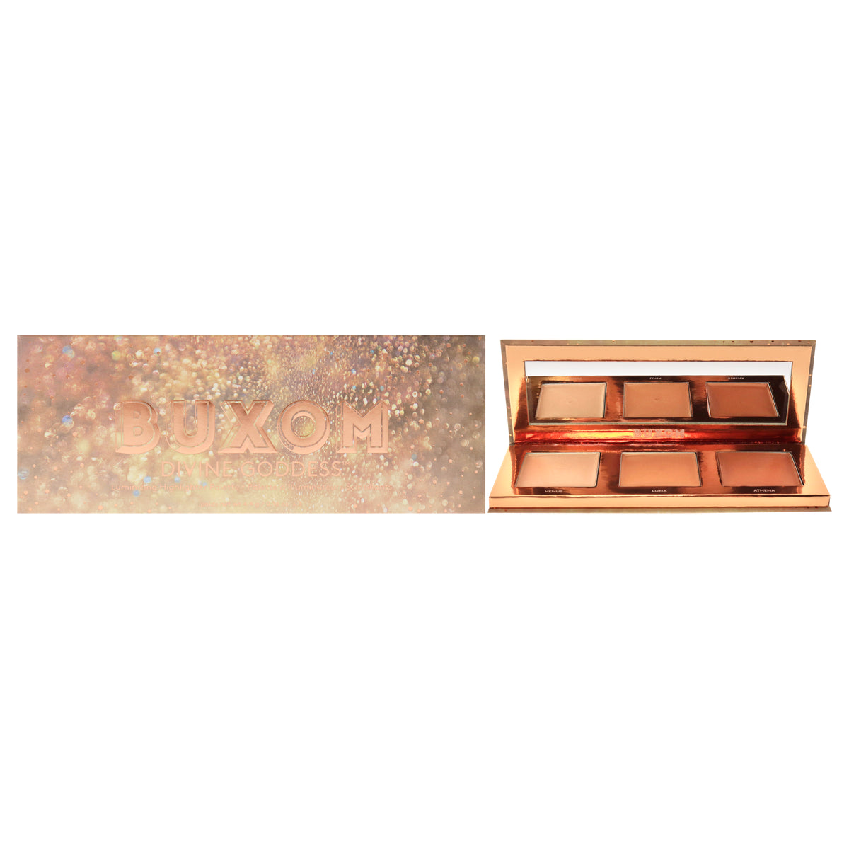 Divine Goddess Luminizing Highlighter Palette by Buxom for Women - 0.48 oz Highlighter