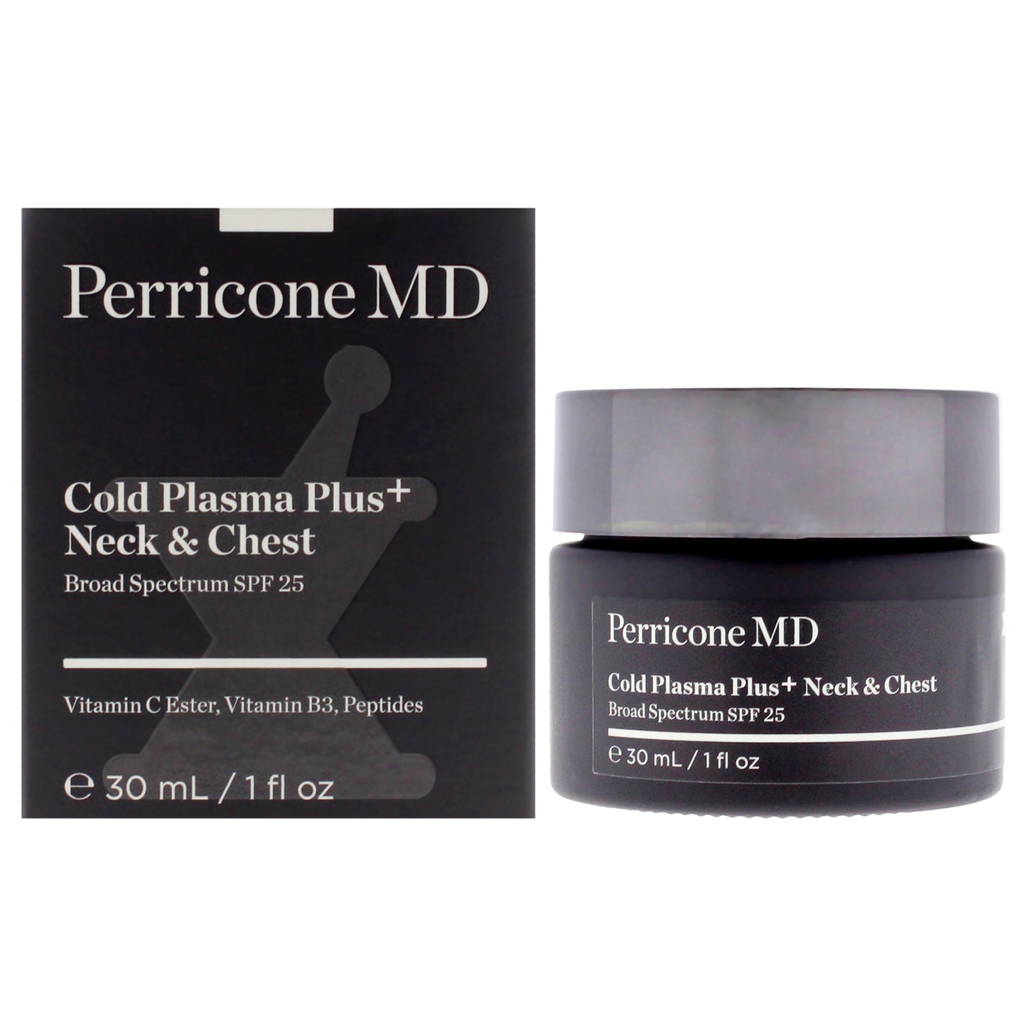 Cold Plasma Plus Neck and Chest SPF 25 by Perricone MD for Unisex - 1 oz Moisturizer