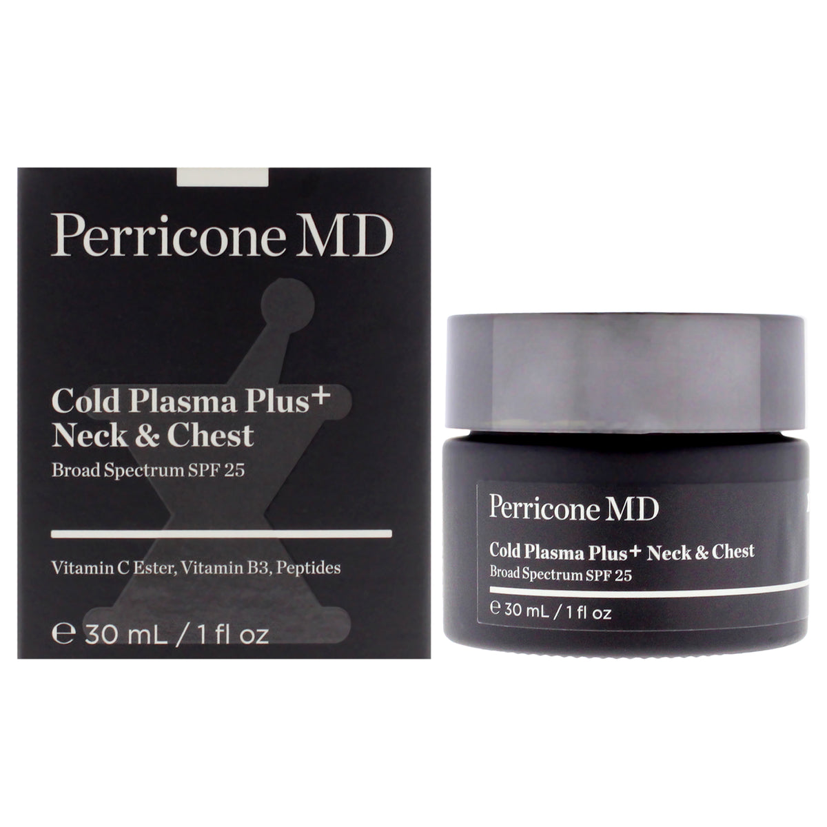 Cold Plasma Plus Neck and Chest SPF 25 by Perricone MD for Unisex - 1 oz Moisturizer