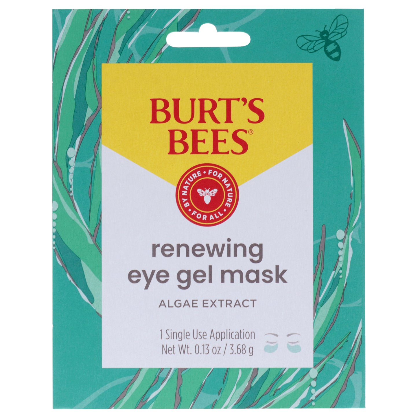 Renewing Eye Gel Mask by Burts Bees for Women - 1 Pc Mask