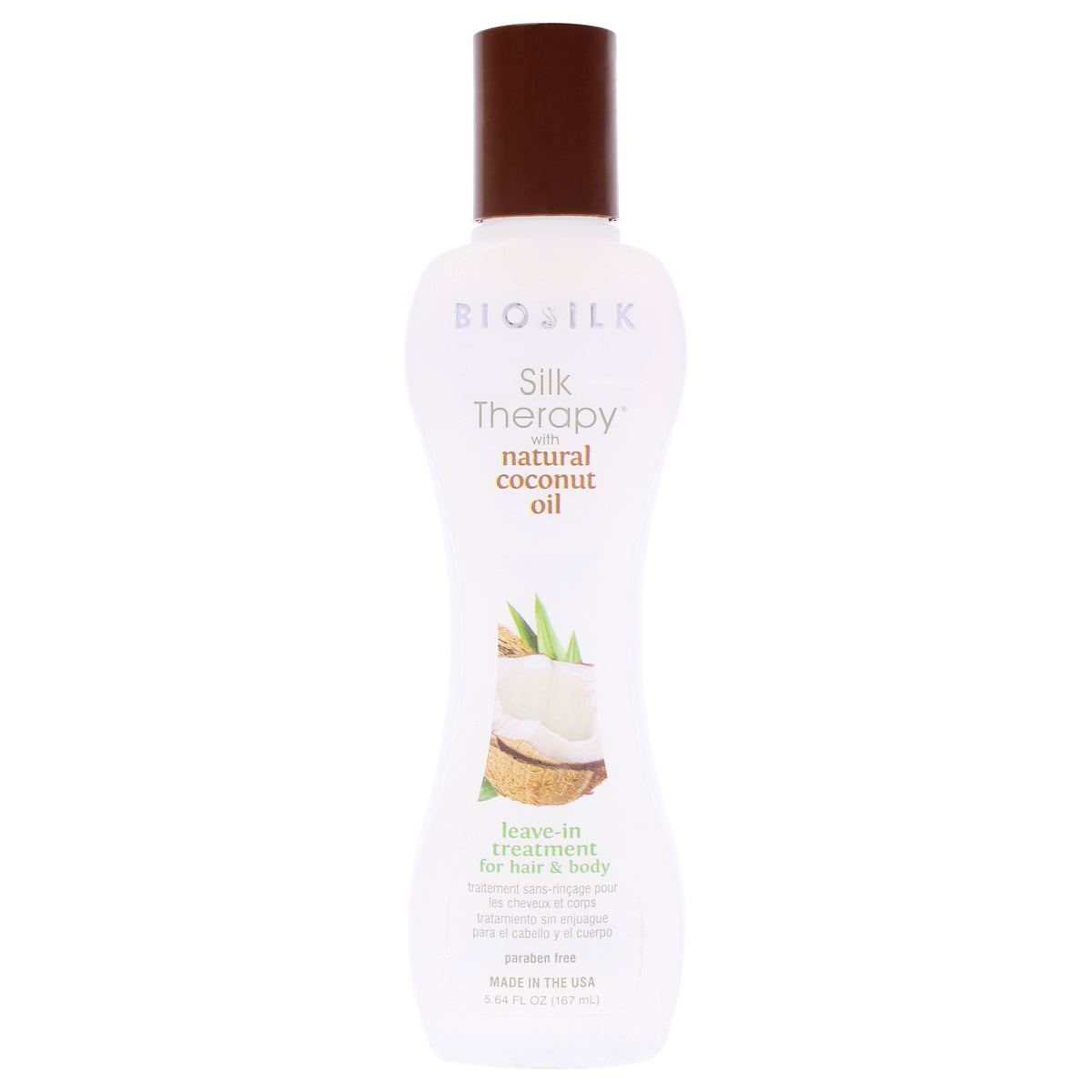Silk Therapy with Organic Coconut Oil Leave-In Treatment by Biosilk for Unisex - 5.64 oz Treatment
