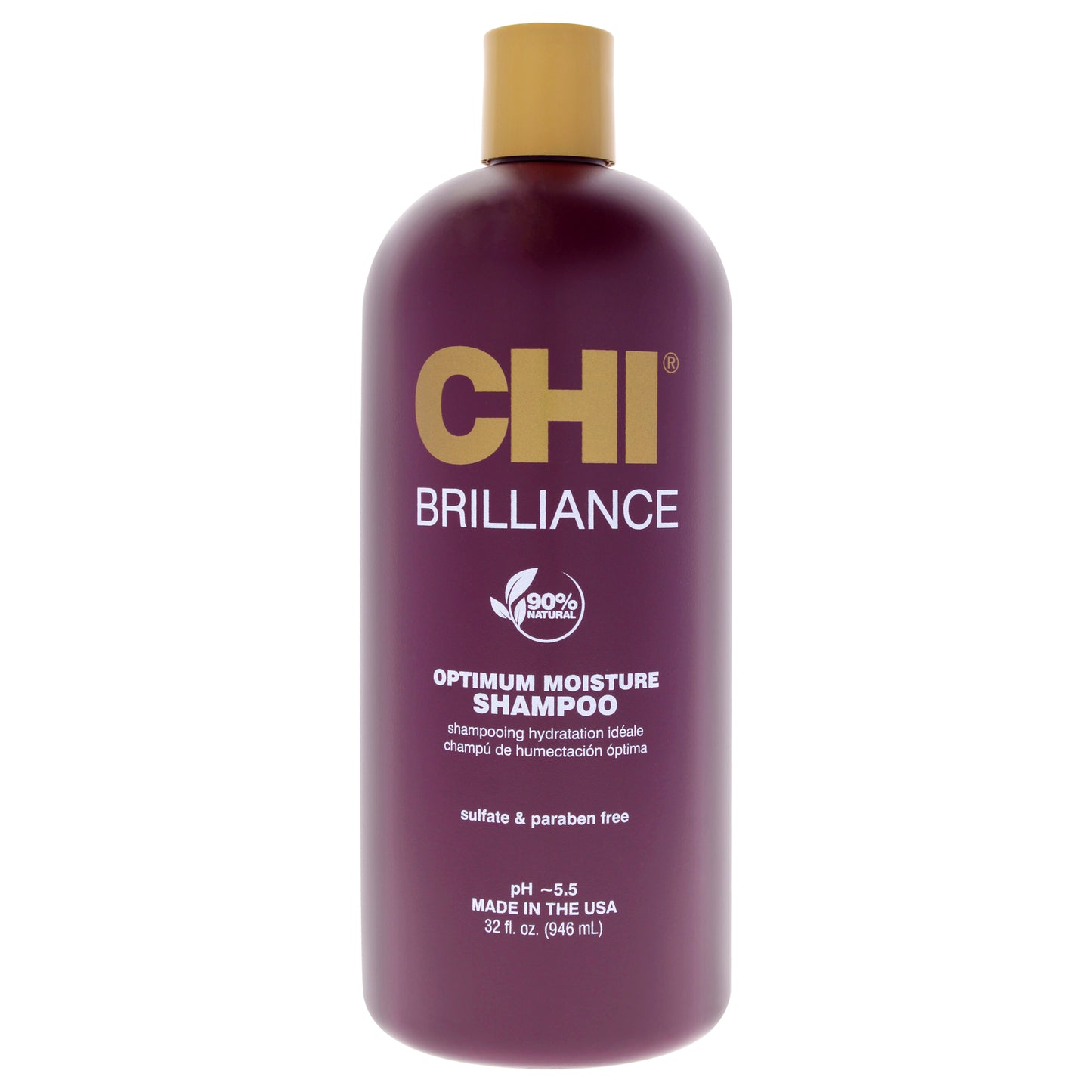 Deep Brilliance Optimum Moisture Shampoo by CHI for Unisex - 32 oz Shampoo