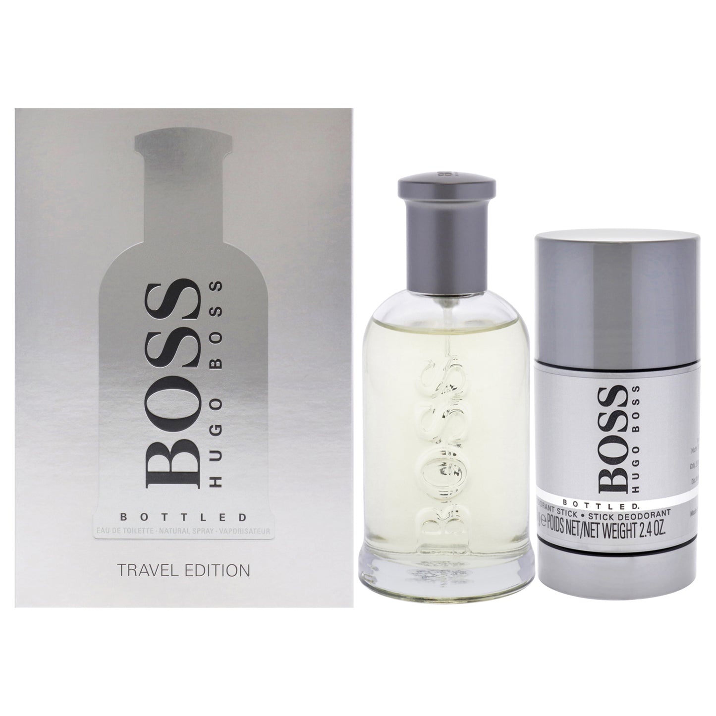 Boss No. 6 by Hugo Boss for Men - 2 Pc Gift Set 3.3oz EDT Spray, 2.4oz Deodorant Stick