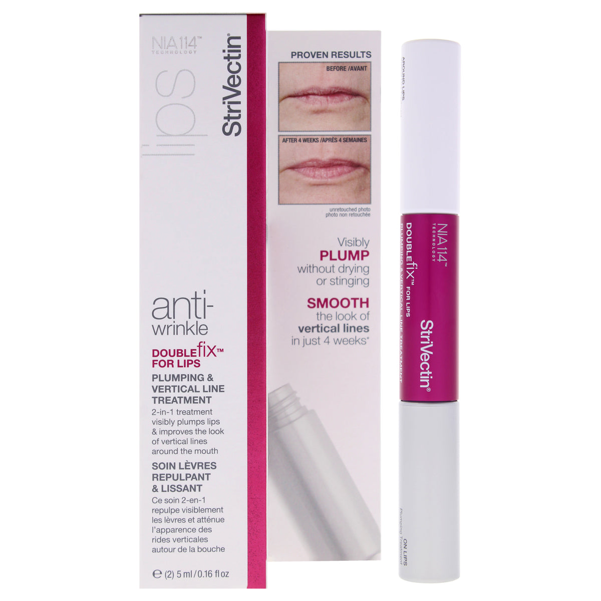 DoubleFix For Lips Treatment by Strivectin for Unisex - 0.16 oz Treatment