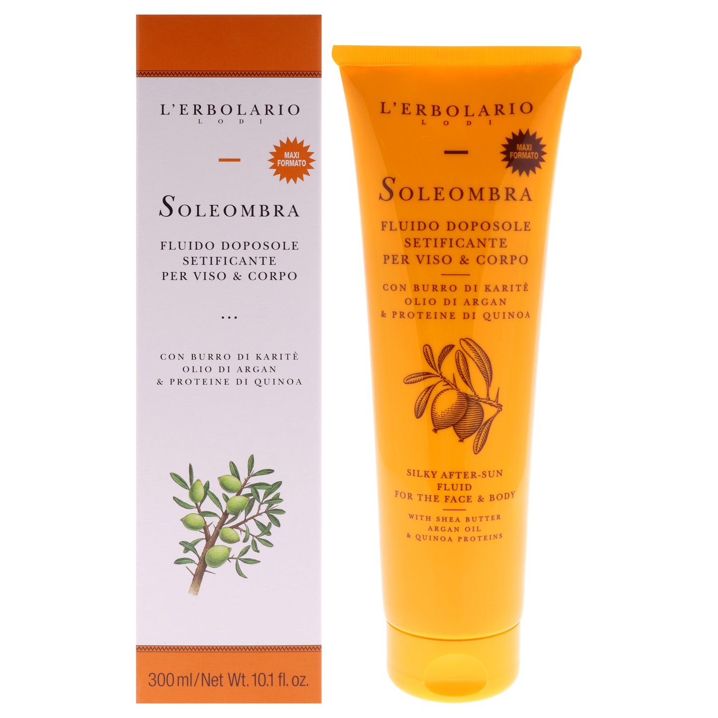 Soleombra Silky After-Sun Fluid by LErbolario for Unisex - 10.1 oz Sunscreen
