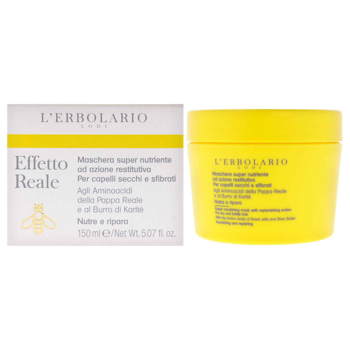 Effetto Reale Super Nourishing Mask by LErbolario for Unisex - 5.07 oz Mask