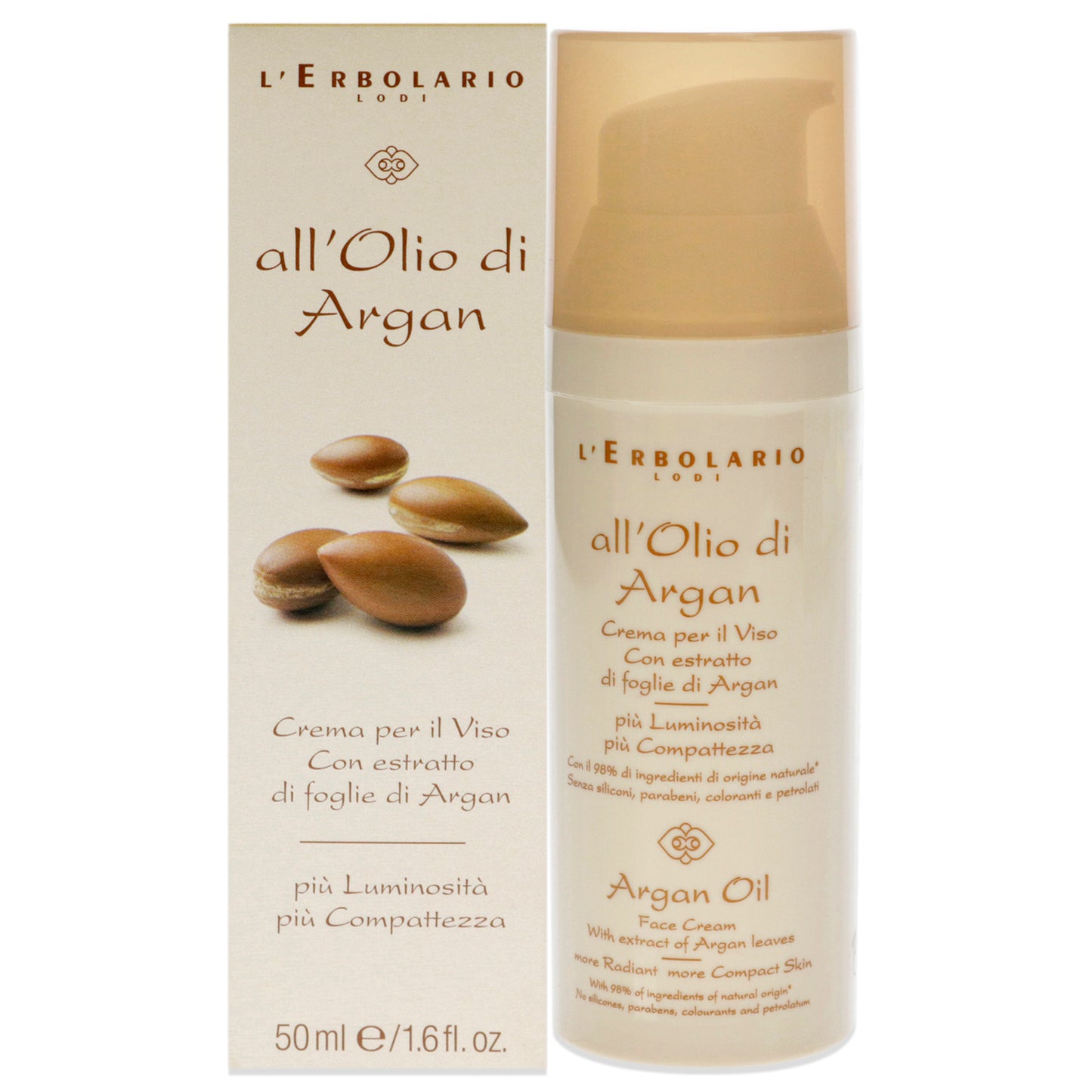 Face Cream - Argan Oil by LErbolario for Women - 1.6 oz Cream
