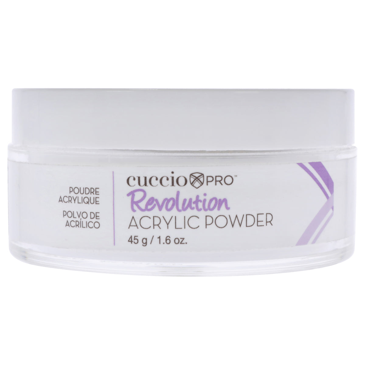 Revolution Acrylic Powder - Clear by Cuccio Pro for Women - 1.6 oz Acrylic Powder
