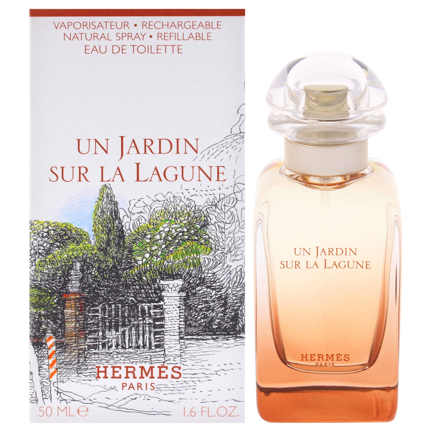 Un Jardin Sur La Lagune by Hermes for Unisex - 1.6 oz EDT Spray (Refillable)