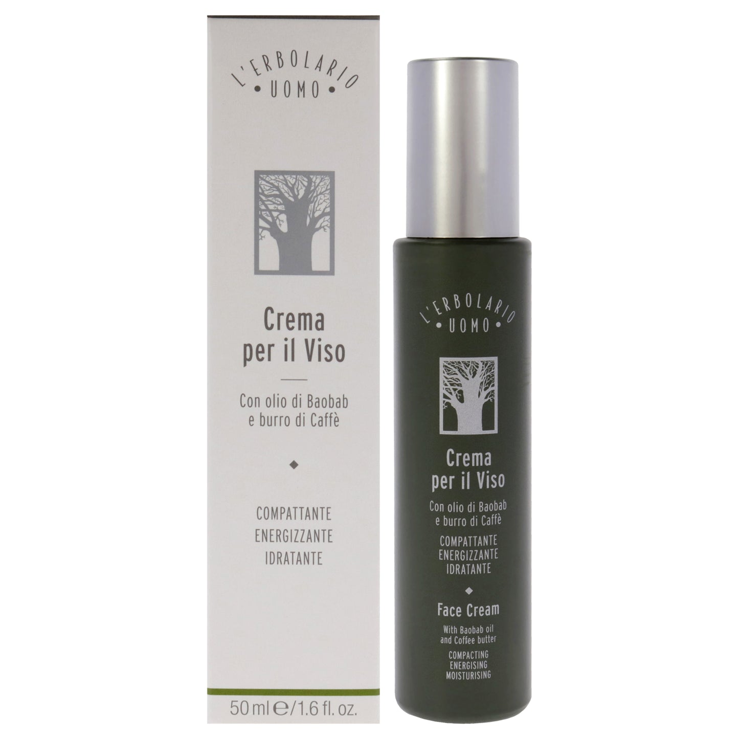 Uomo Face Cream by LErbolario for Men - 1.6 oz Cream