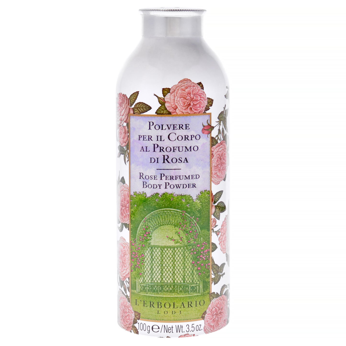 Perfumed Body Powder - Rose by LErbolario for Unisex - 3.5 oz Powder