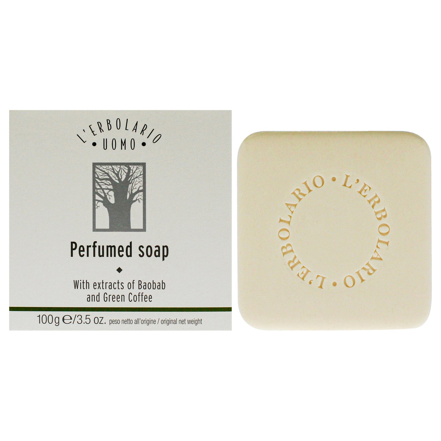 Perfumed Soap - Uomo by LErbolario for Men - 3.5 oz Soap