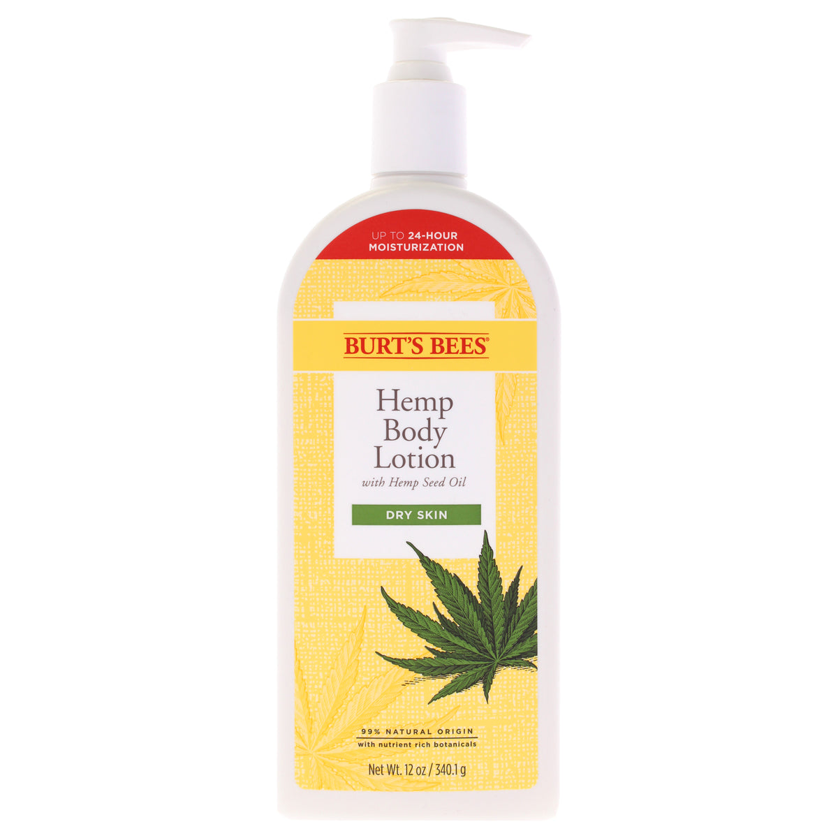 Hemp Body Lotion by Burts Bees for Unisex - 12 oz Body Lotion