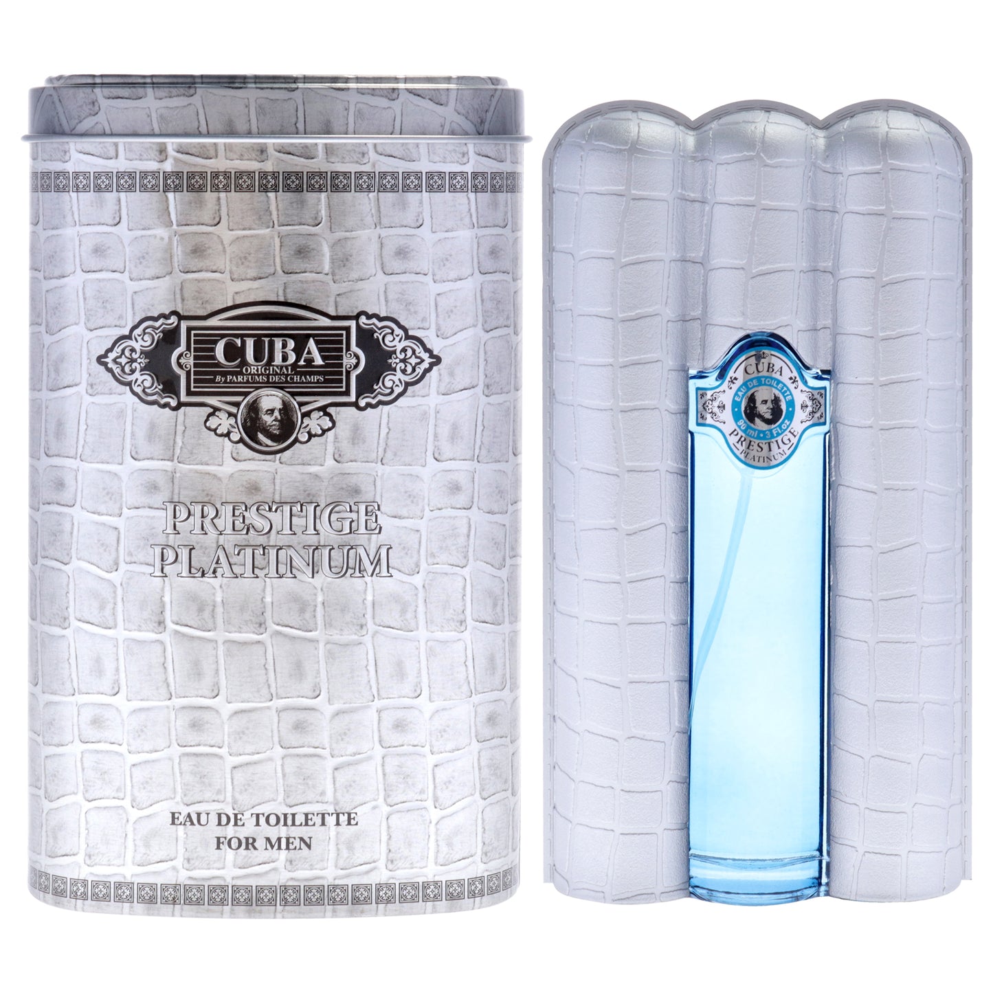 Cuba Prestige Platinum by Cuba for Men - 3 oz EDT Spray