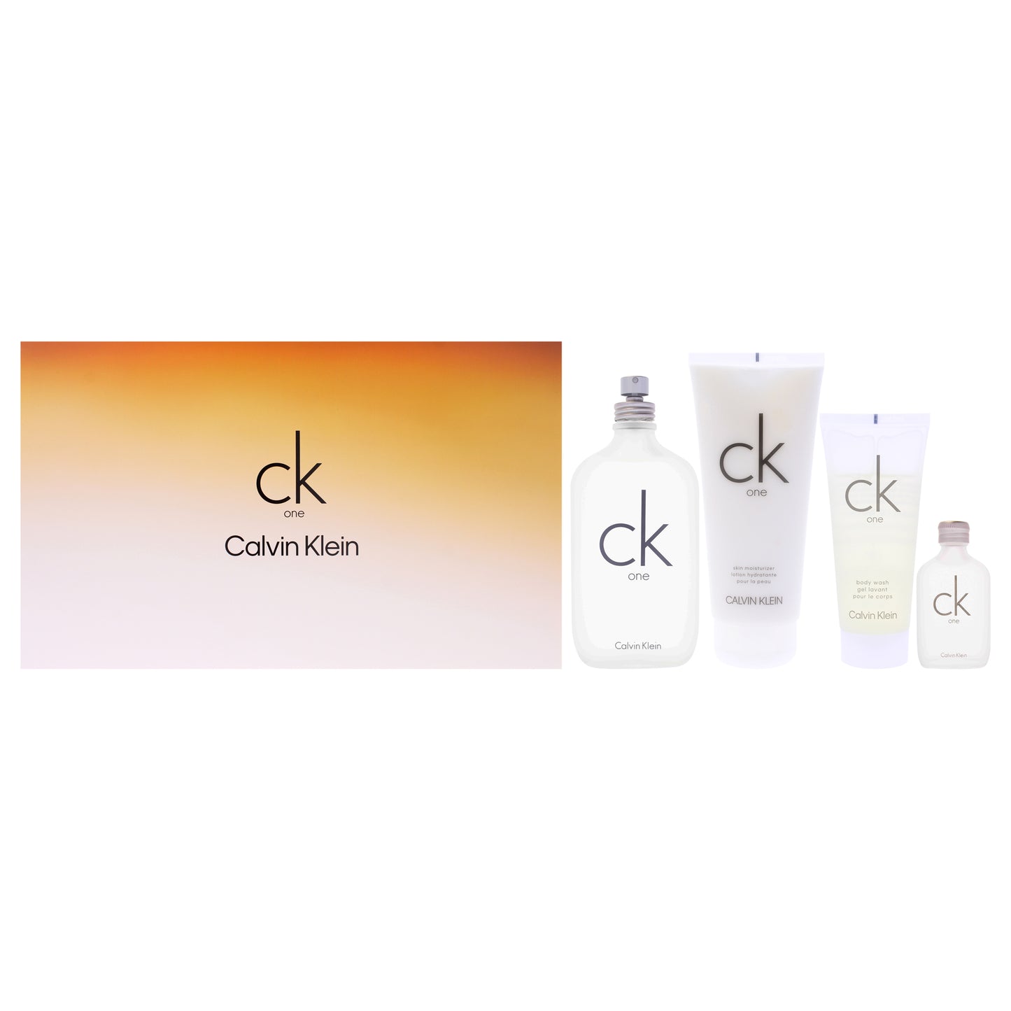 CK One 4 Pc Gift Set 6.7oz EDT Spray