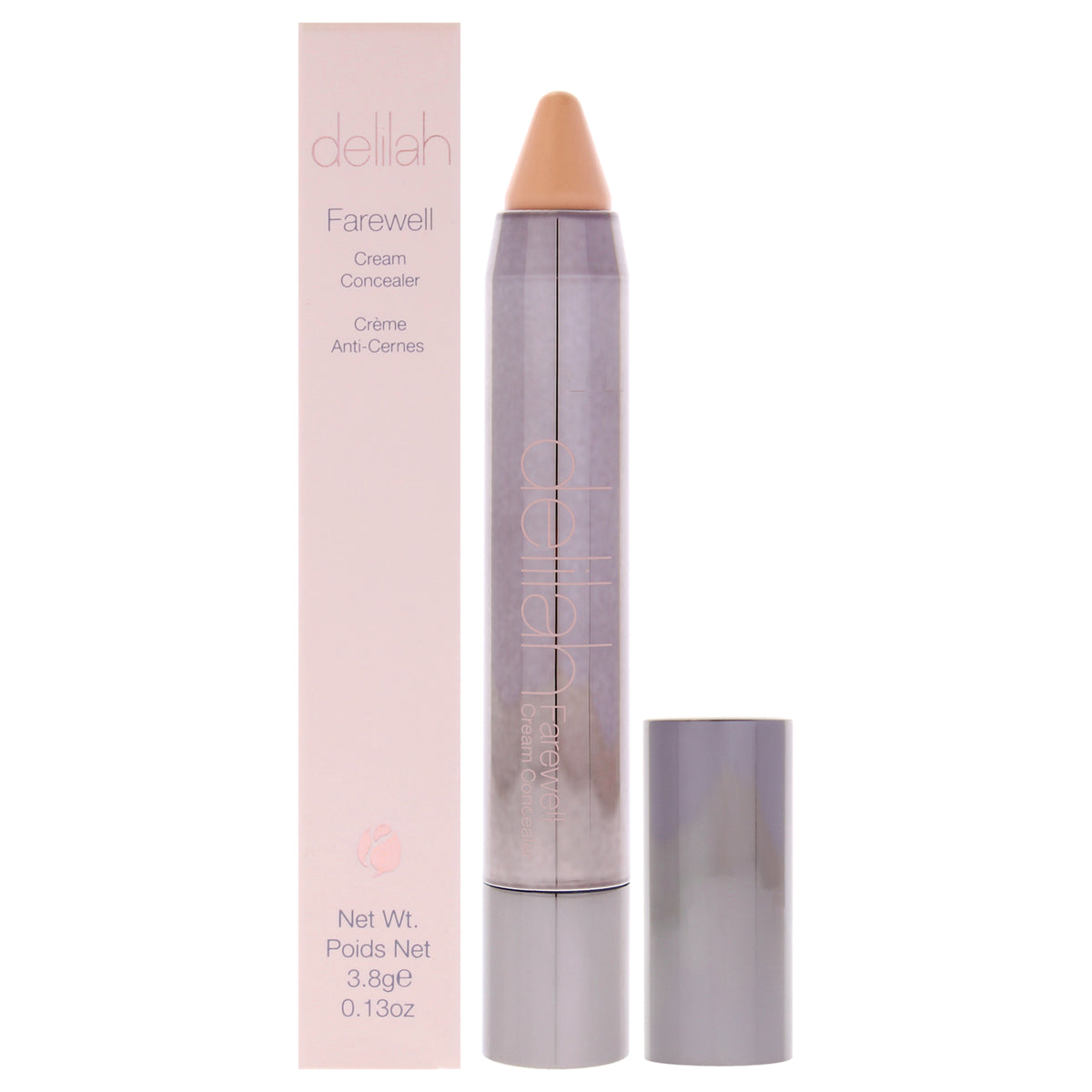 Farewell Cream Concealer - Almond by Delilah for Women - 0.13 oz Concealer