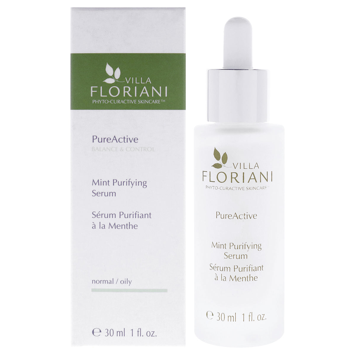 PureActive Purifying Serum - Mint by Villa Floriani for Unisex - 1 oz Serum