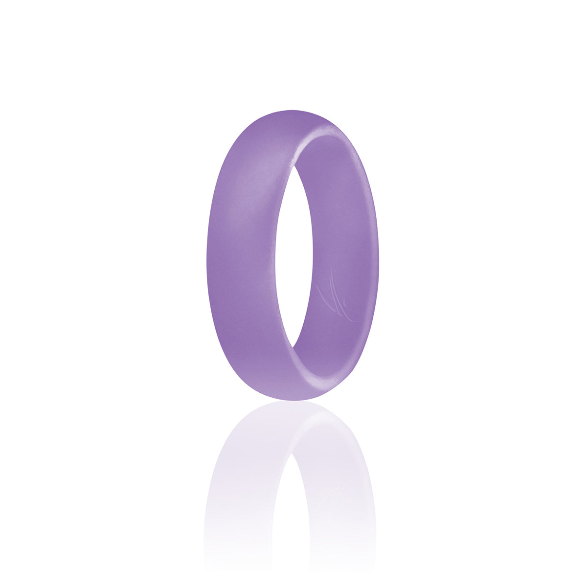 Silicone Wedding Ring - Dome Style - Lavander by ROQ for Women - 9 mm Ring