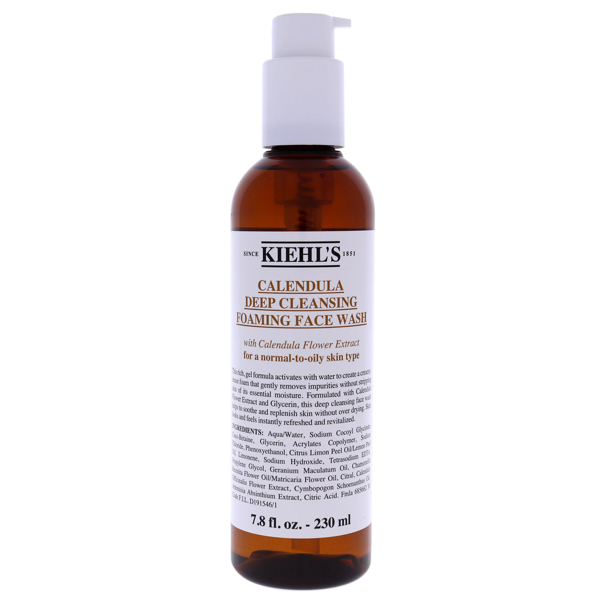 Calendula Deep Cleansing Foaming Face Wash by Kiehls for Unisex - 7.8 oz Cleanser