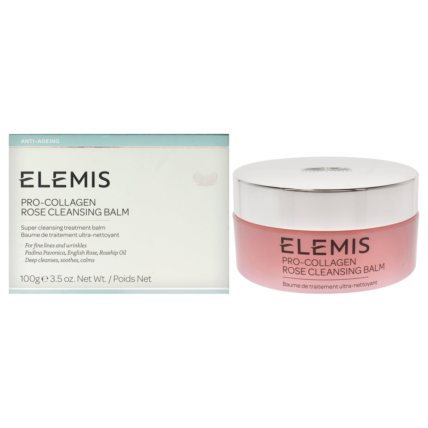 Pro-Collagen Rose Cleansing Balm by Elemis for Women - 3.5 oz Cleanser