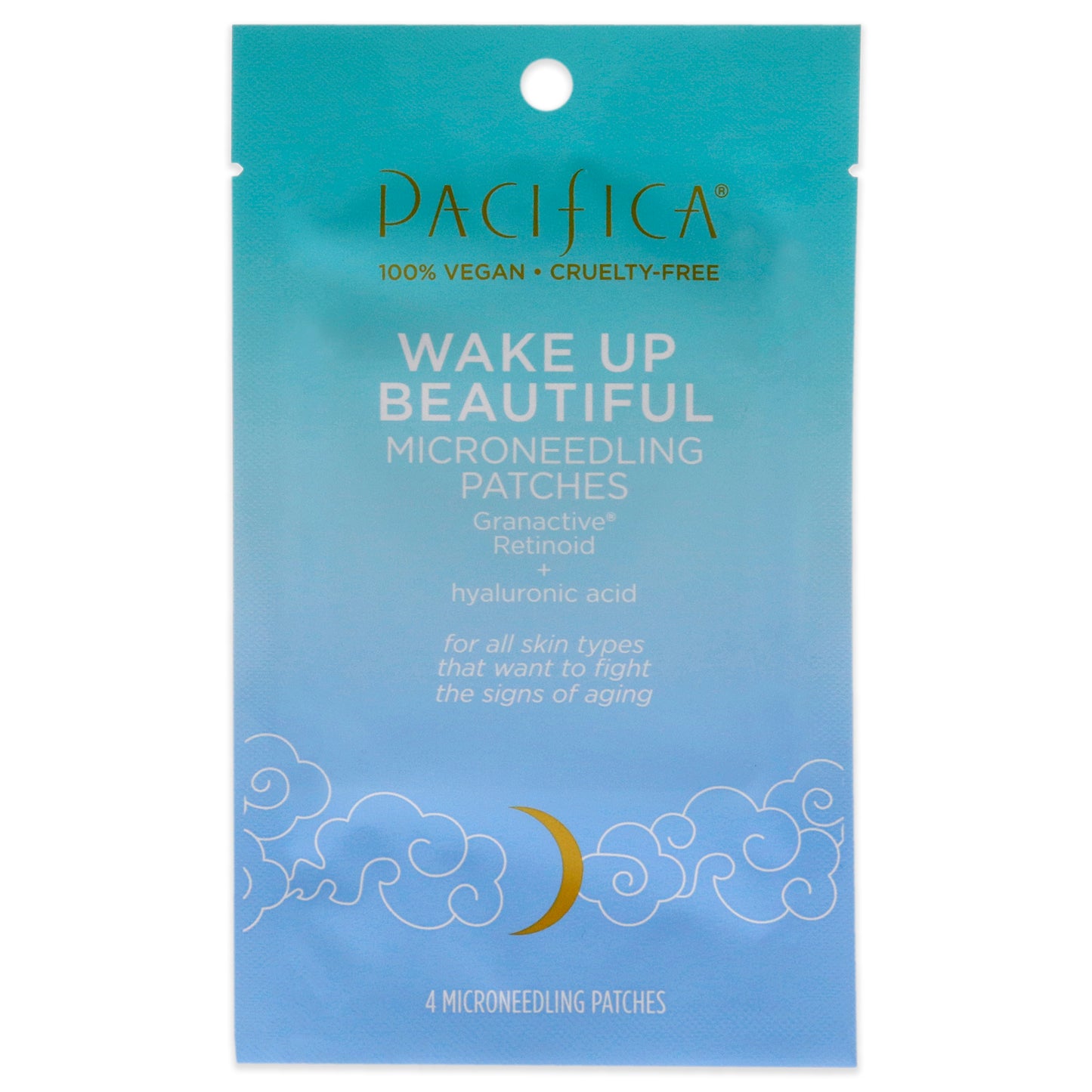 Wake Up Beautiful Microneedling Patches by Pacifica for Unisex - 4 Pc Patches