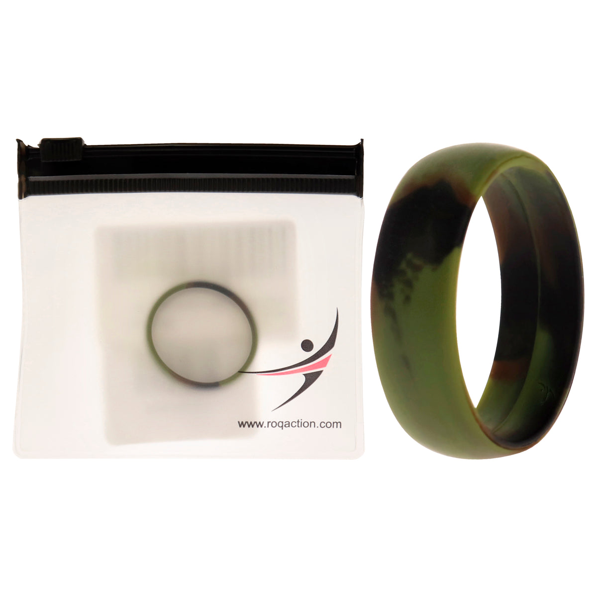 Silicone Wedding Ring - Camo by ROQ for Men - 14 mm Ring