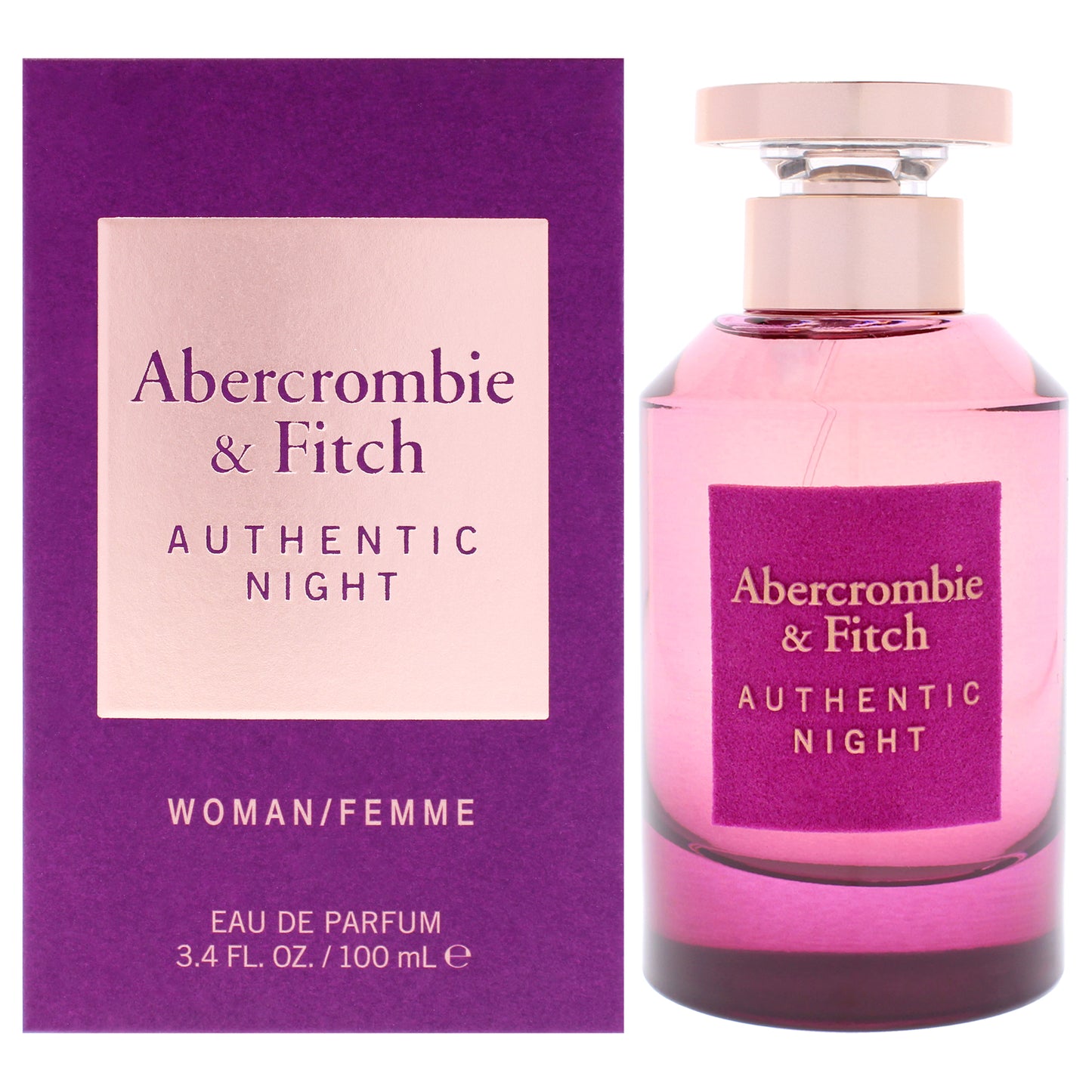 Authentic Night by Abercrombie and Fitch for Women - 3.4 oz EDP Spray