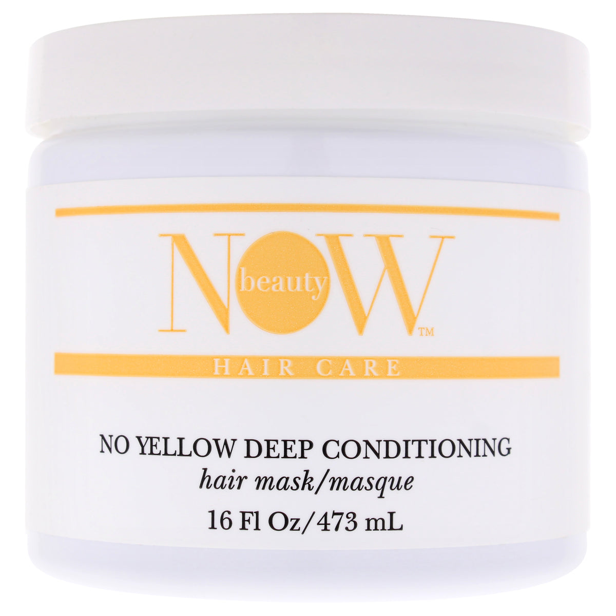 No Yellow Deep Conditioning Hair Mask by NOW Beauty for Unisex - 16 oz Mask