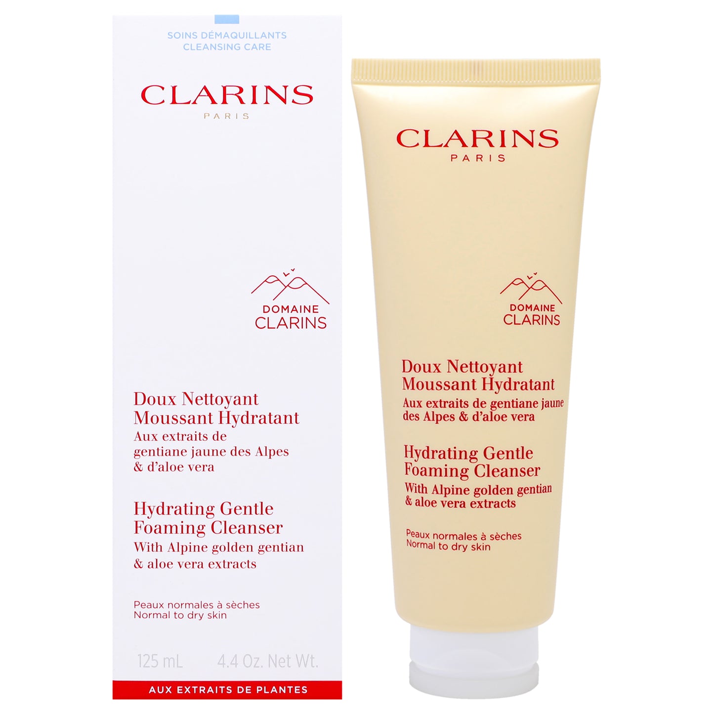 Hydrating Gentle Foaming Cleanser by Clarins for Unisex - 4.4 oz Cleanser